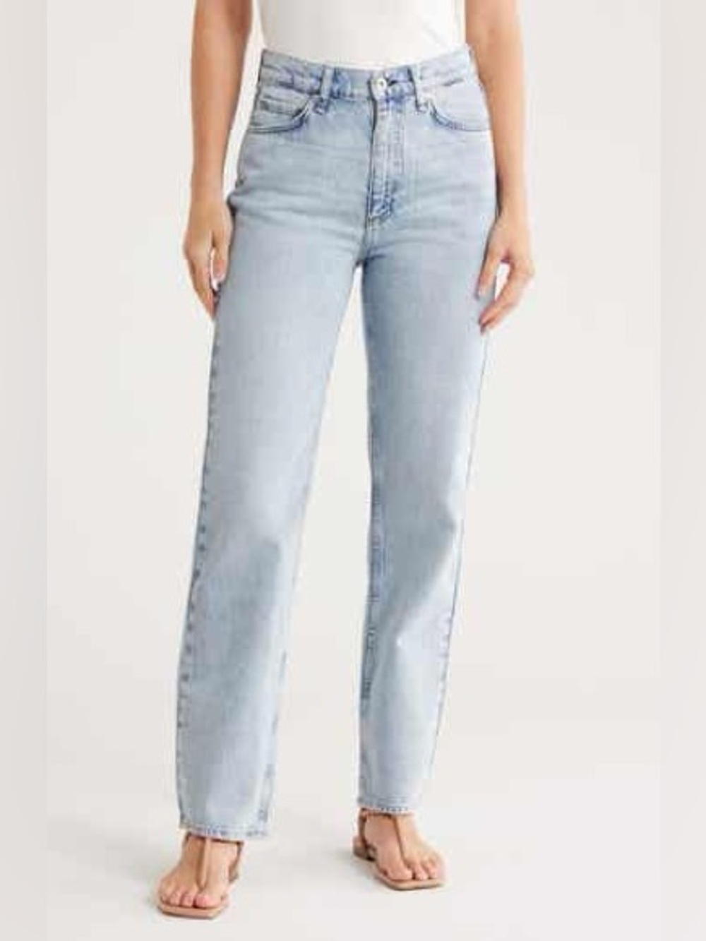 Rag & Bone Hattie Midrise Straight Leg Jeans Light Wash Size 27